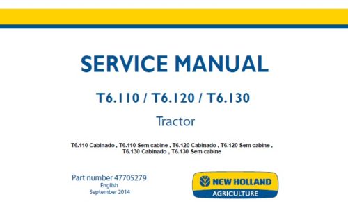 New Holland T6.110, T6.120, T6.130