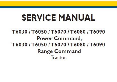 New Holland T6030, T6050, T6070, T6080, T6090 Power