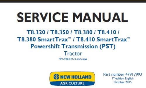 New Holland T8.320 T8.350 T8.380 T8.410 T8.380