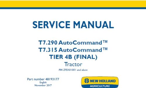 New Holland T9.435 , T9.480 , T9.530 , T9.565 , T9.600
