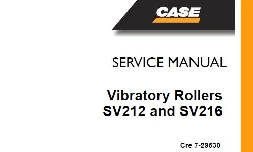 Case SV212 & SV216 Vibratory Rollers