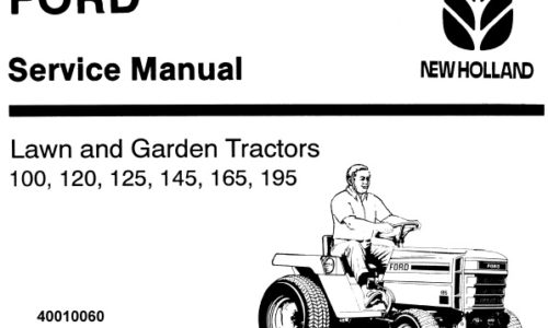 Ford New Holland 100, 120, 125, 145, 165, 195 Lawn and Garden Tractors