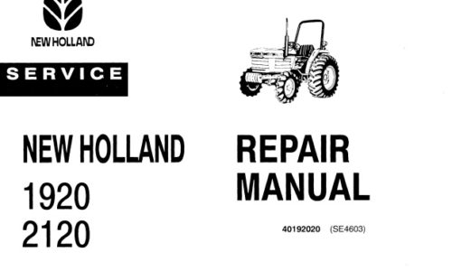 Ford New Holland 1920, 2120 Tractors