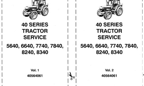 This service manual is for New Holland 40 Series