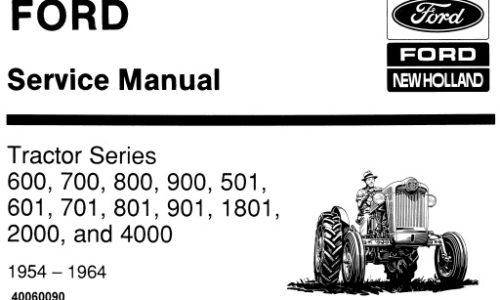 This service manual is for Ford New Holland 600