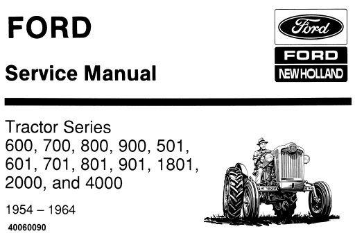 This service manual is for Ford New Holland 600