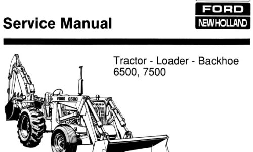 Ford New Holland 6500, 7500 Tractor Loader Backhoe