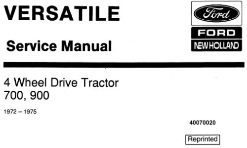 New Holland 700, 900