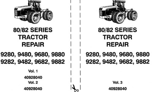This service manual is for New Holland 9280, 9480, 9680, 9880, 9282, 9482,