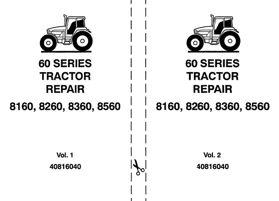 Ford New Holland 8160 , 8260 , 8360 , 8560 Tractors