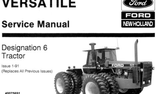 Ford New Holland Designation 6 (756, 836, 856, 876, 936, 956, 976) Tractors (versatile)