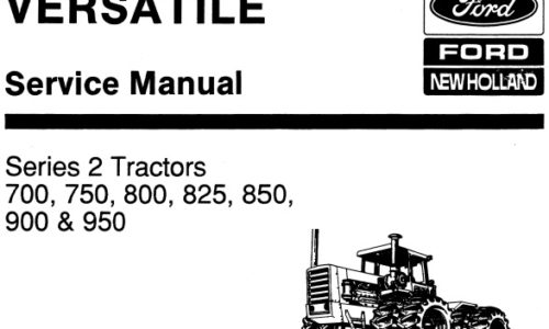 Ford New Holland Series 2 (700, 750, 800, 825, 850, 900, 950) Tractors