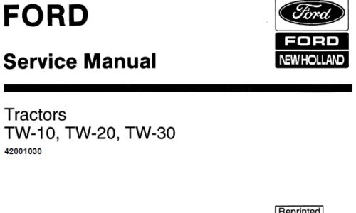 Ford New Holland TW-10, TW-20, TW-30 Tractors