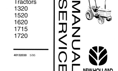 This service manual is for New Holland 1320, 1520, 1620, 1715, 1720 Tractors