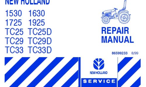 New Holland 1530, 1630, 1725, 1925, TC25, TC25D, TC29, TC29D, TC33, TC33D Tracto