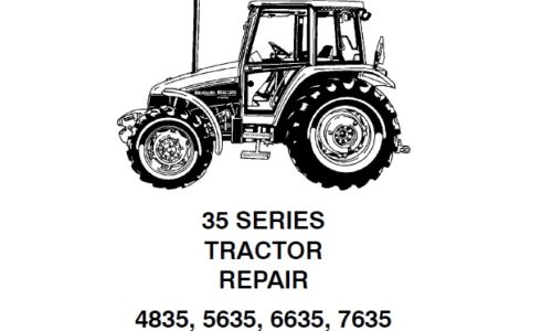 New Holland 4835 , 5635 , 6635 , 7635 Tractor.