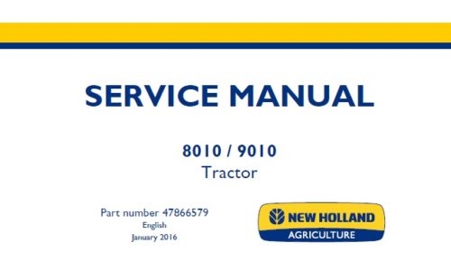 New Holland 8010 , 9010 Tractor
