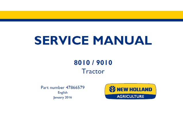 New Holland 8010 , 9010 Tractor