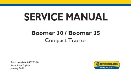 New Holland Boomer 30 , Boomer 35 Compact Tractor