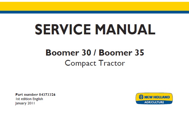 New Holland Boomer 30 , Boomer 35 Compact Tractor