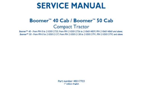 New Holland Boomer 40, 50 Cab Compact Tractor