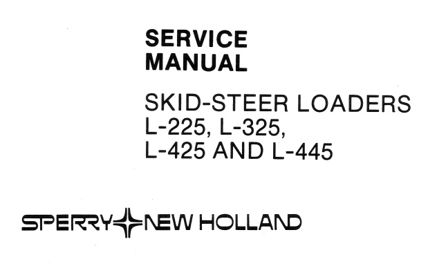 New Holland L-225, L-325, L-425 & L-445 Skid-Steer Loaders