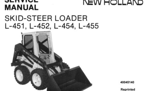 New Holland L-451, L-452, L-454, L-455 Skid-Steer Loader