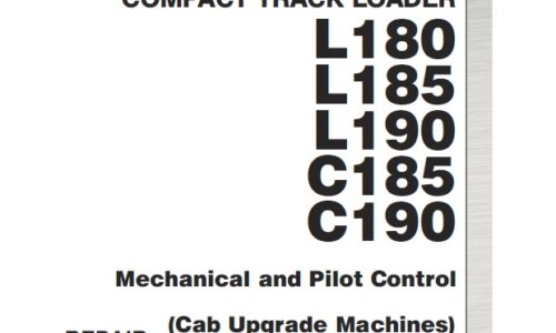 This service manual is for New Holland L180, L185, L190 Skid Steer Loader