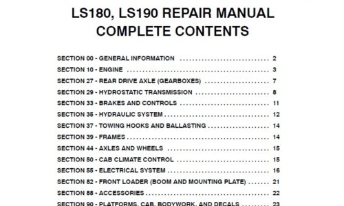 New Holland LS180, LS190 Skid Steer Loader