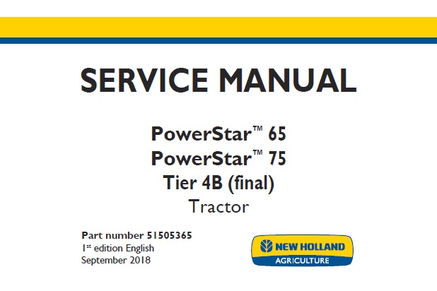 New Holland PowerStar 65, PowerStar 75 Tier 4B (final)