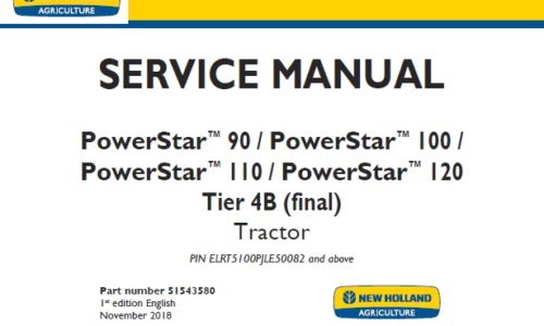New Holland PowerStar 90, 100, 110, 120 Tier 4B (final