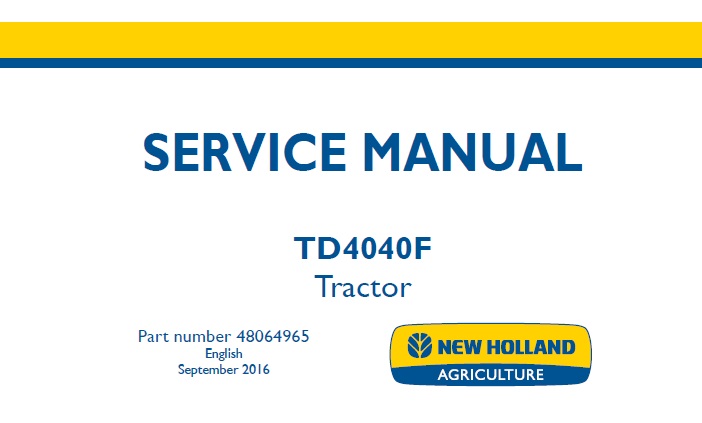 New Holland TD4040F Tractor