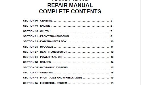 New Holland TD80D, TD95D Tractor