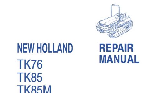 New Holland TK76, TK85, TK85M Crawler Tractors