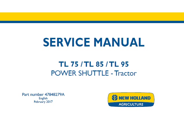 New Holland TL75, TL85, TL95 POWER SHUTTLE Tractor