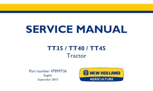 New Holland TT35, TT40, TT45 Tractor.