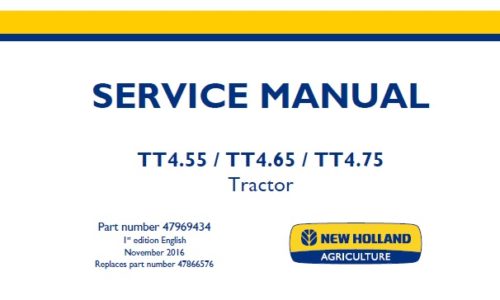 New Holland TT4.55, TT4.65, TT4.75 Tier 3 Tractor