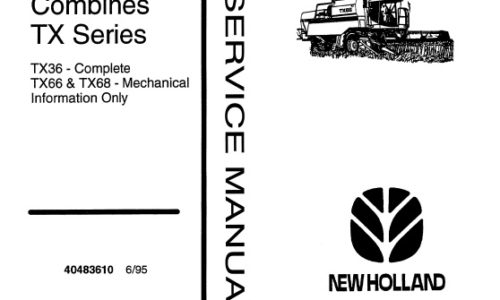 New Holland TX Series -TX36 , TX66 & TX68 Combines.