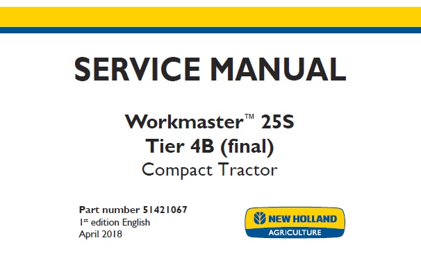 New Holland Workmaster 25S Tier 4B (final) Compact