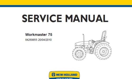 This service manual is for New Holland Workmaster 75 Tractor.