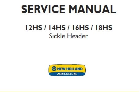 New Holland 12HS, 14HS, 16HS, 18HS Sickle Header