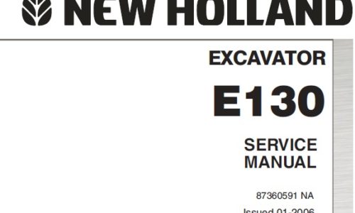 New Holland E130 Hydraulic Excavator