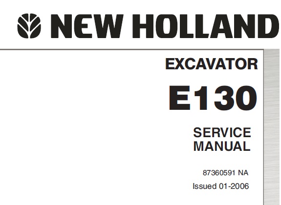 New Holland E130 Hydraulic Excavator
