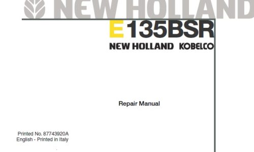 New Holland E135BSR Hydraulic Excavator