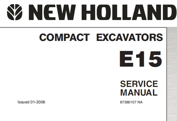 New Holland E15 Hydraulic Excavator