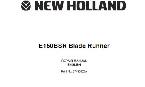 New Holland E150BSR Blade Runner Excavator