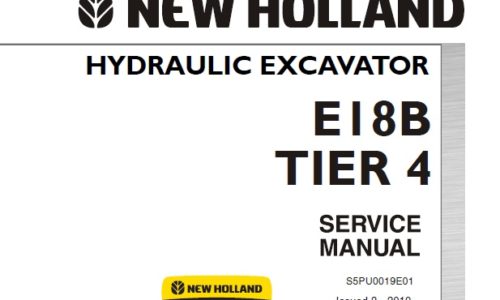 New Holland E18B Tier 4 Hydraulic Excavator