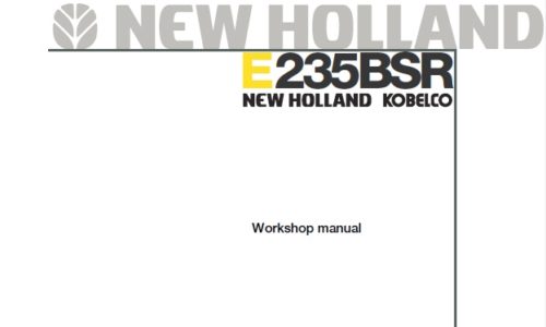 New Holland E235BSR Excavator