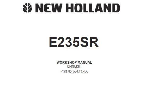 New Holland E235SR Excavator