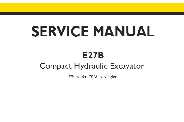 New Holland E27B Compact Hydraulic Excavator